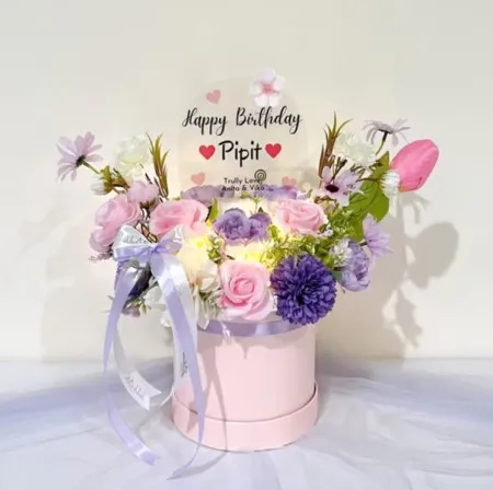 Bloom Box Akrilik Ucapan Ulang Tahun Barito Utara